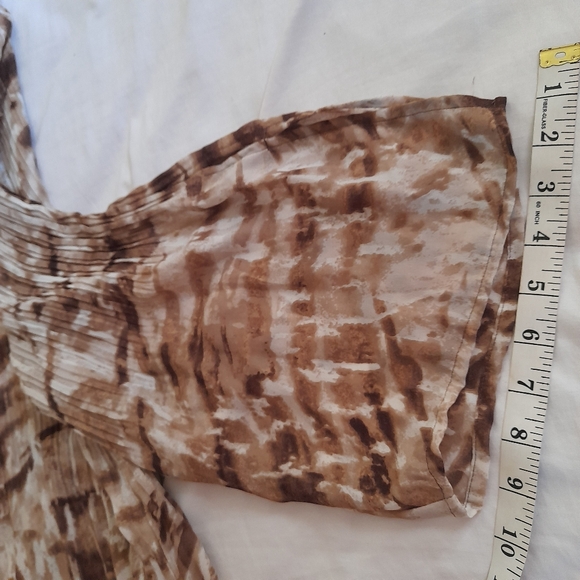 ● east5th | Short Tunic Style Dress with Kakhi Tie-Dye Print - Picture 11 of 16